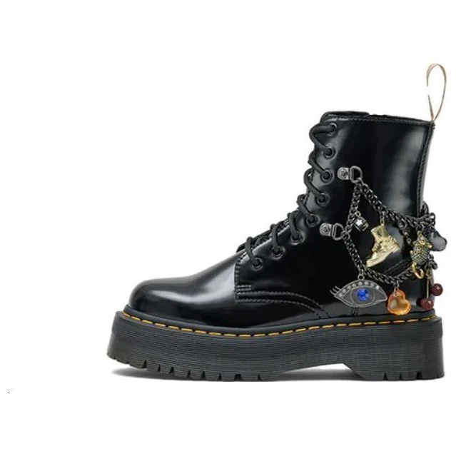 (WMNS) Dr.Martens x MARC JACOBS Charm Jadon Boots 'Black' 2S3FBO001F03