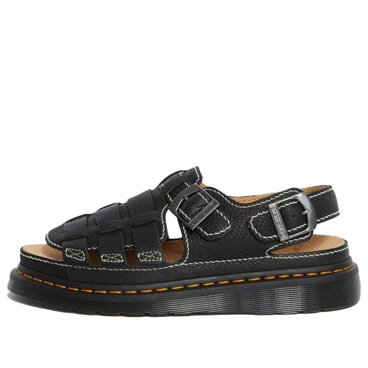 8092 Thick Sole Black Sandals 24830001