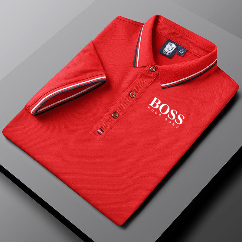 Men's high-end striped cotton T-shirt