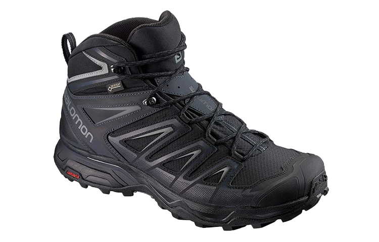 Wide Mid 'Black Grey' Hiking Shoes
