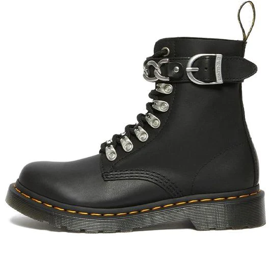 (WMNS) 1460 Pascal Chain Leather Lace Up Boot 'Black' 27266001