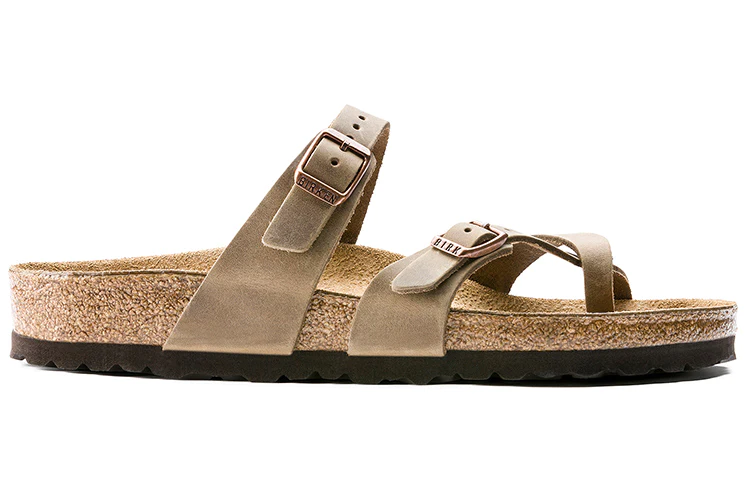 Cowhide Casual Brown Sandals