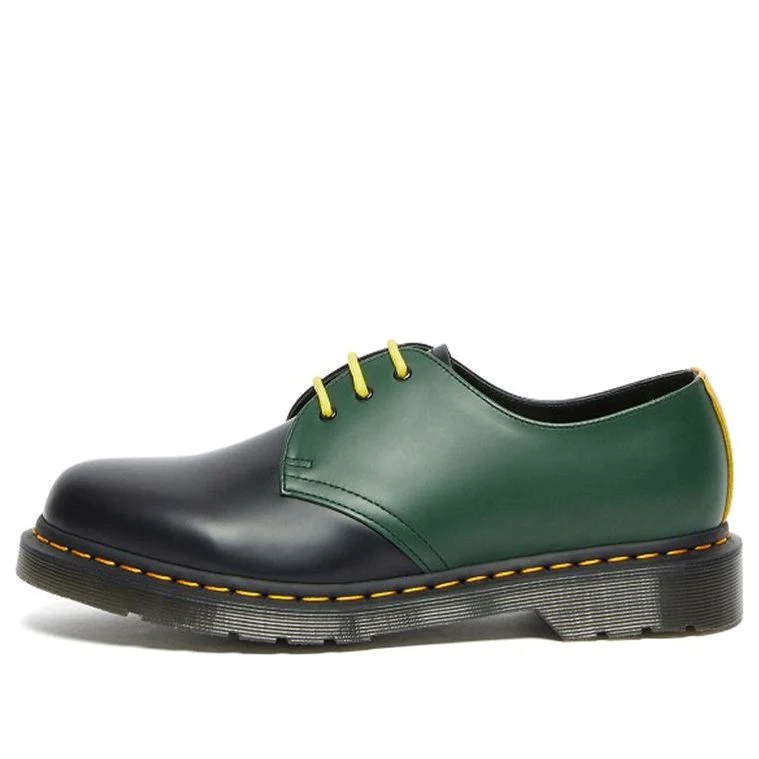 1461 Contrast Smooth Leather Shoes 'Black Green' 27289001