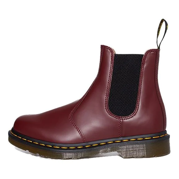 Dr.Martens 2976 Yellow Stitch Chelsea Boots 'Cherry Red' 22227600