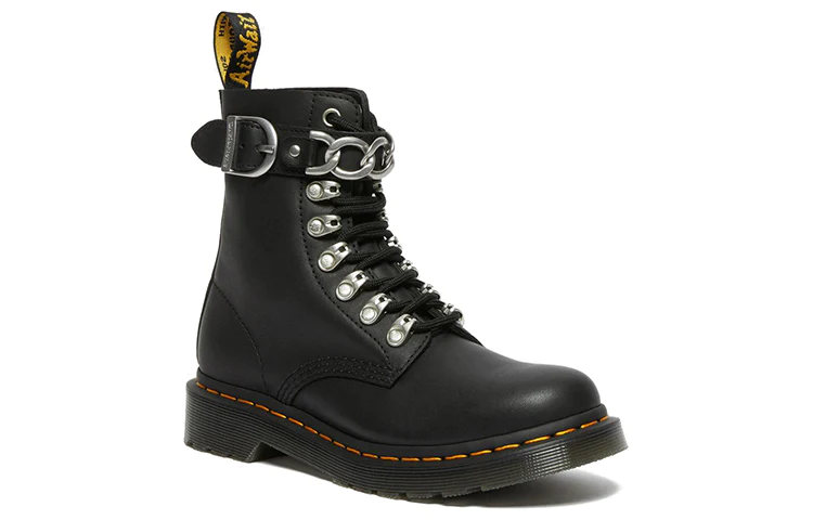 (WMNS) 1460 Pascal Chain Leather Lace Up Boot 'Black' 27266001