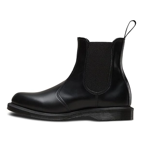 (WMNS) Dr.Martens Flora Smooth Leather Chelsea Boots 'Black' 14649001