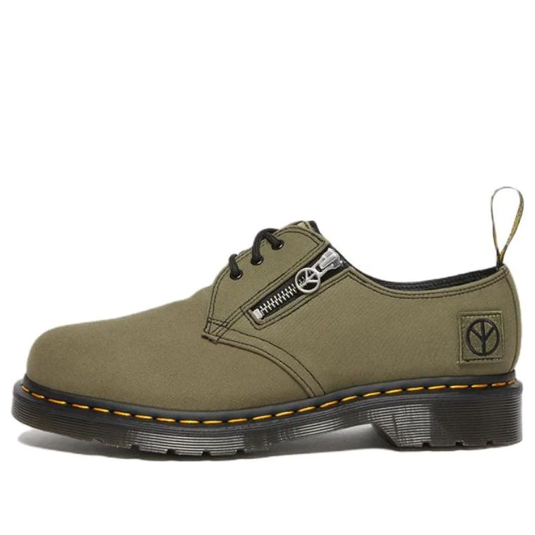 x Babylon 1461 Canvas & Leather Oxford Shoes 'Black Olive' 27990335