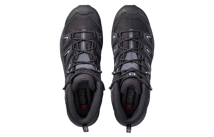 Wide Mid 'Black Grey' Hiking Shoes