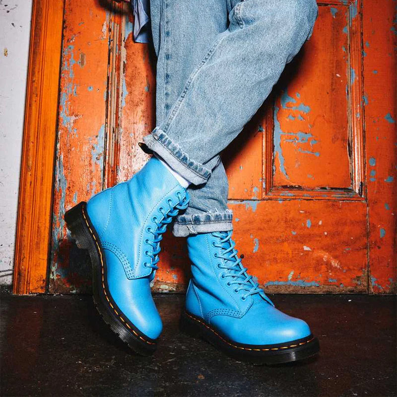 (WMNS) 1460 Pascal Virginia Martin Boots Blue 26902416