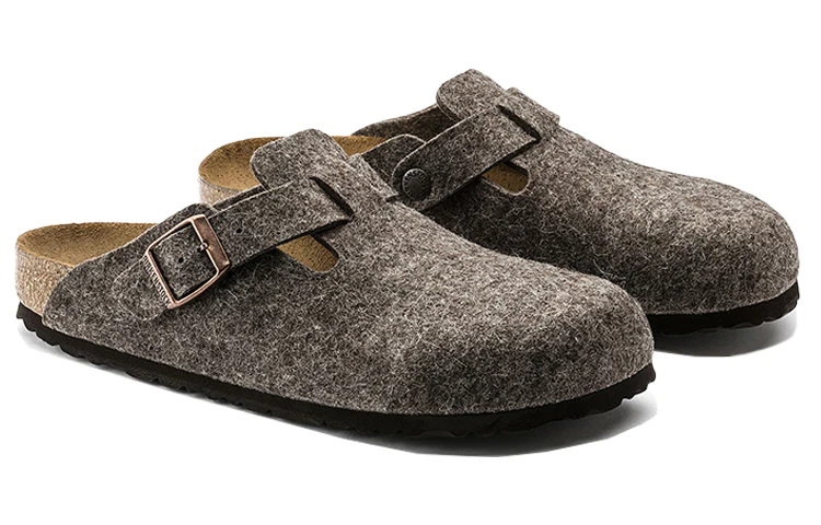 'Wool Felt Cacao' Sandals