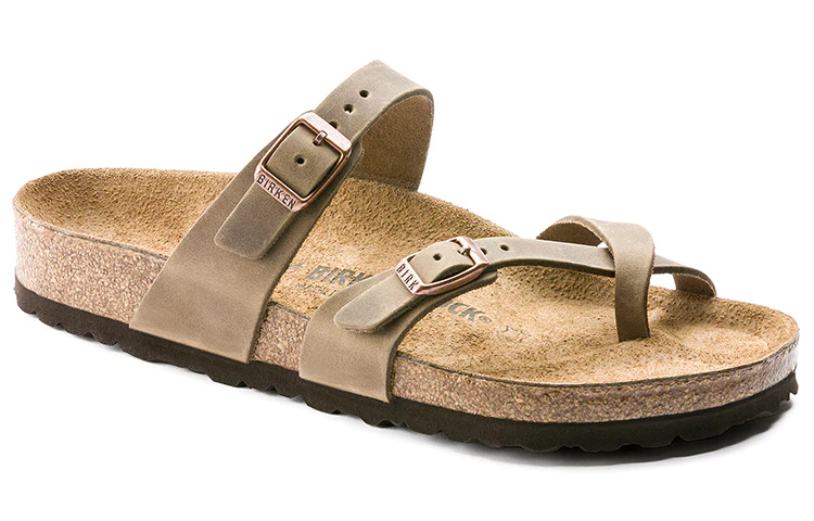 Cowhide Casual Brown Sandals