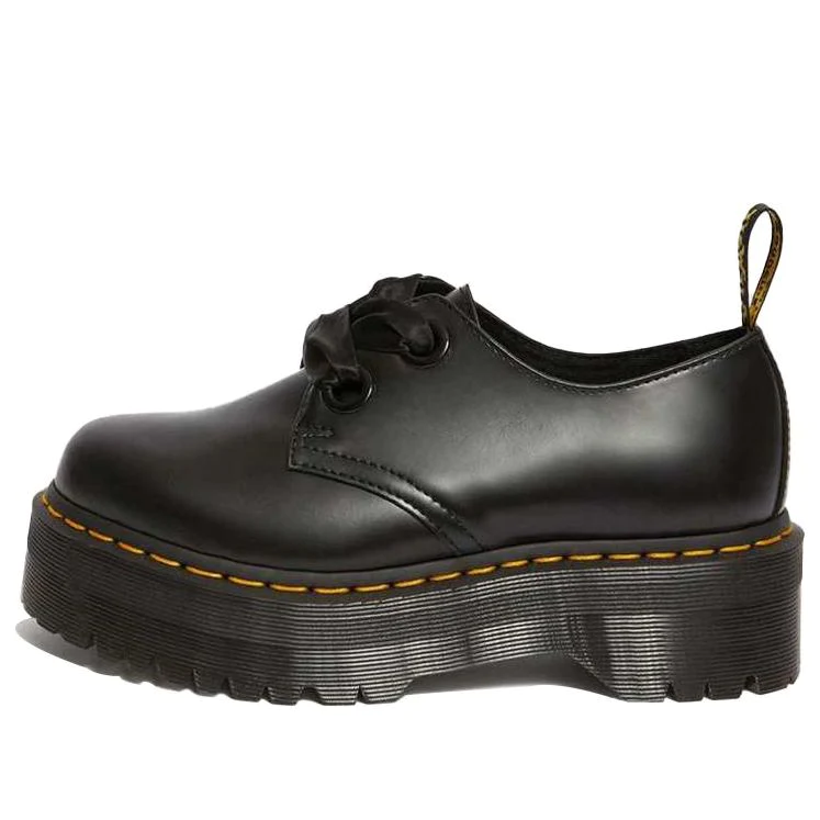 (WMNS) Holly Leather Platform Shoes 'Black Buttero' 25234001