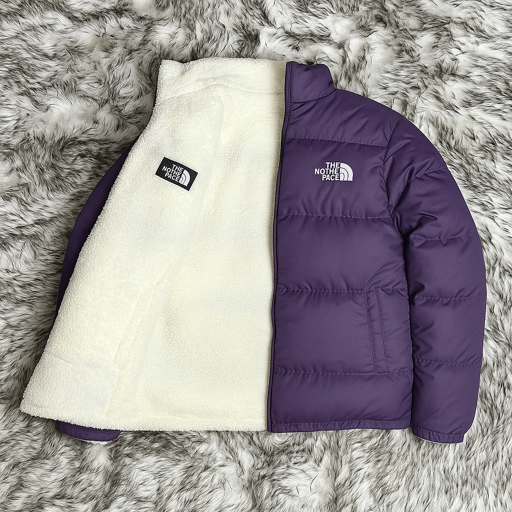 Reversible Puffer Jacket - Two Face.