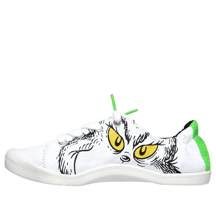 (WMNS) Dr. Seuss x Bob's Beach Bingo Low-Top Sneakers White/Green/Black 113596-WMLT