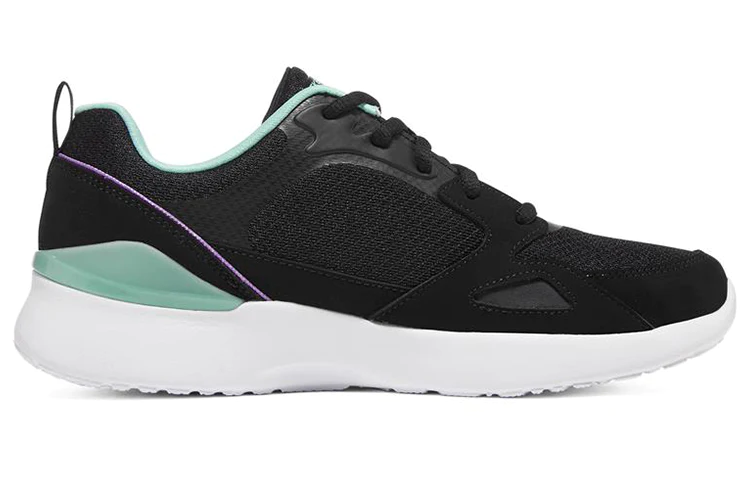 (WMNS) Skech-Air Dynamight Low-Top Black/Green 149663-BKMN
