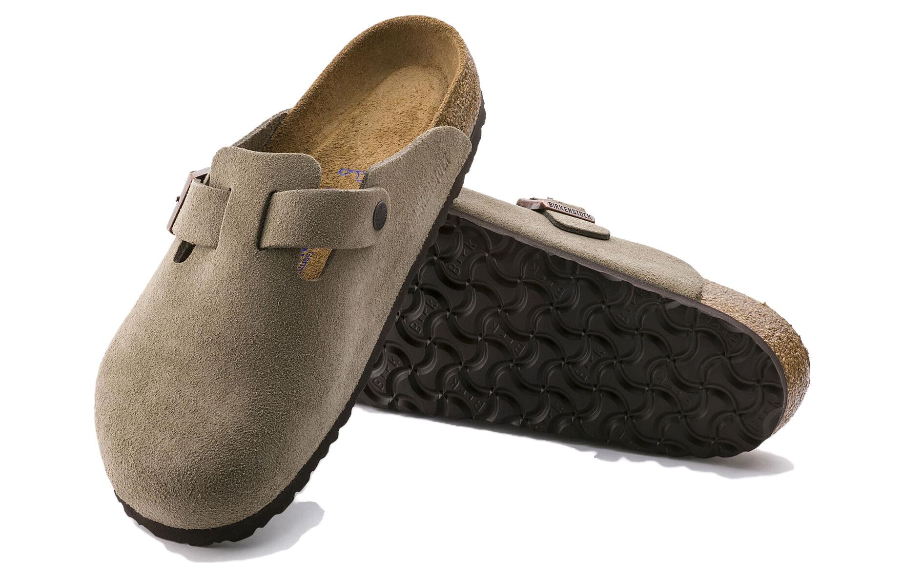 Boston Soft Footbed Suede Narrow 'Taupe' 0560773