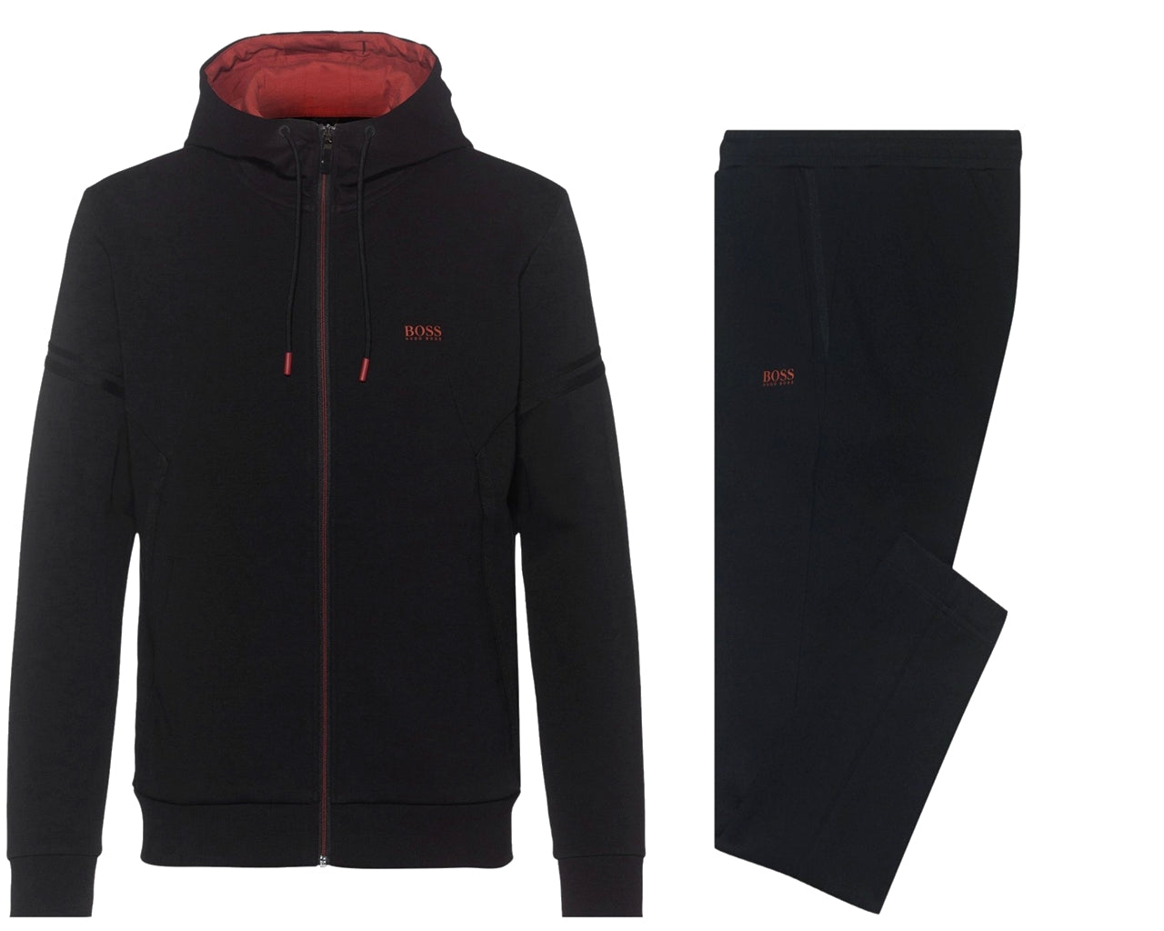 50457044 001 Hooded Tracksuit Set Black