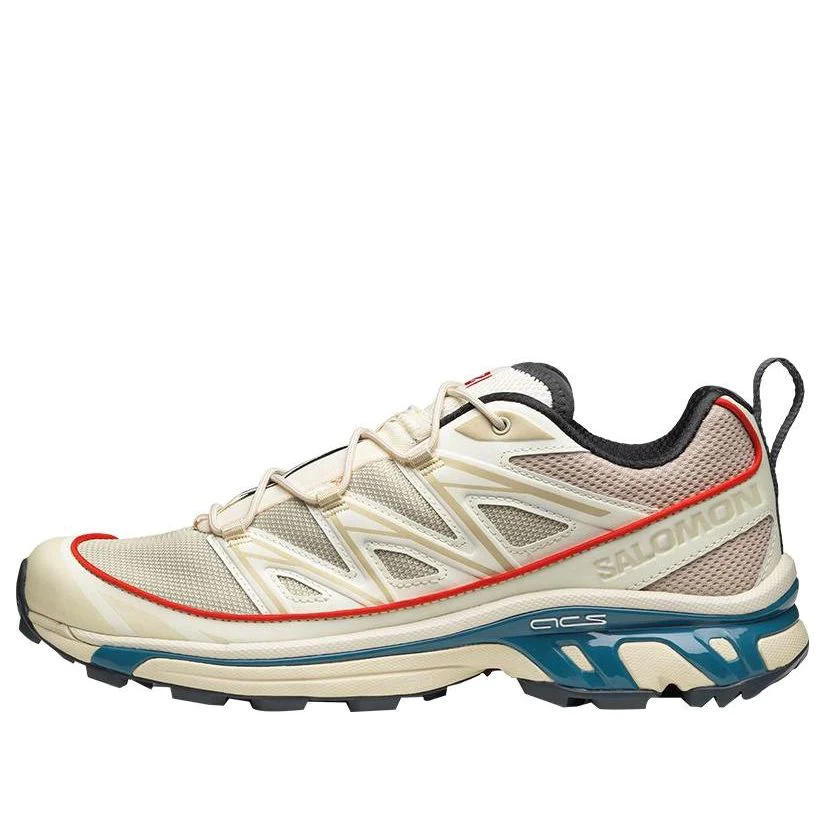 'Beige White Blue' Hiking Shoes