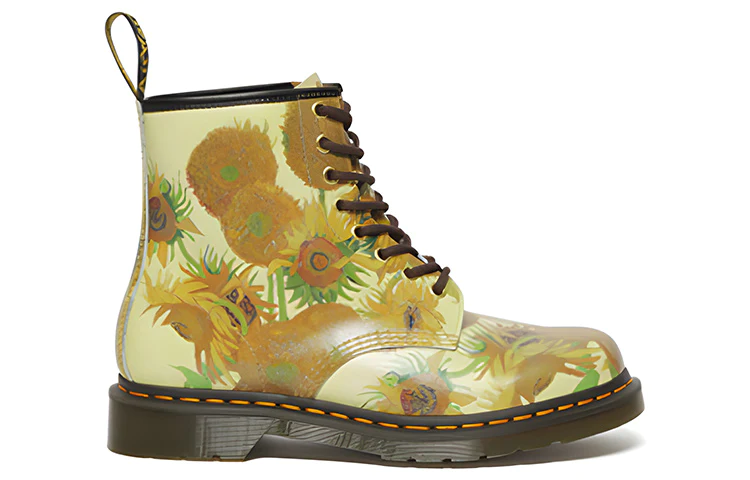 x The National Gallery 1460 Sunflowers Leather Boots 'Yellow' 27928102