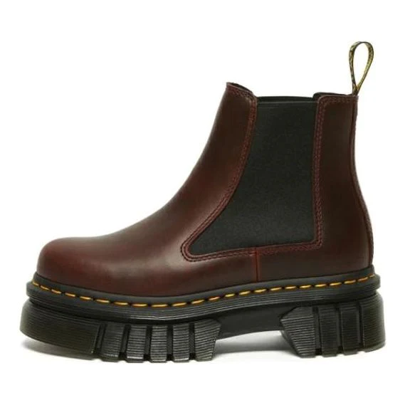 (WMNS) Audrick Brando Leather Platform Chelsea Boots 'Brown' 27820211