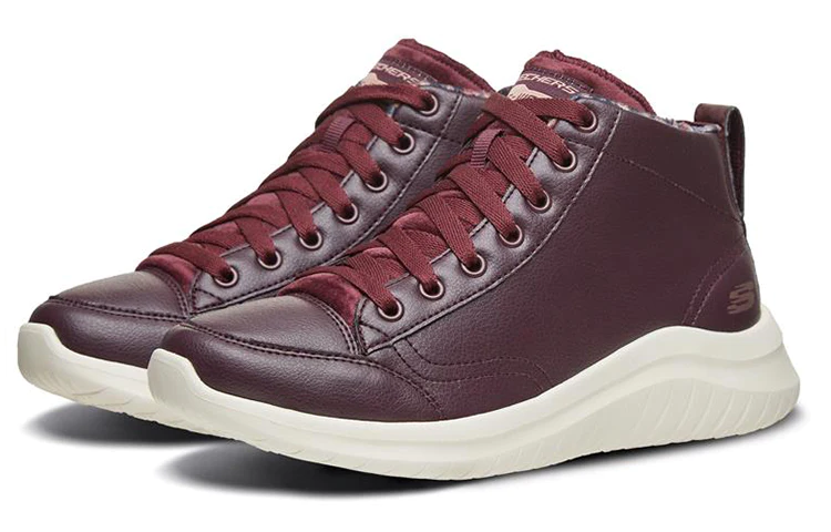 (WMNS) Ultra Flex 2.0 High-Top Running Shoes Red-Wine 13358-BURG