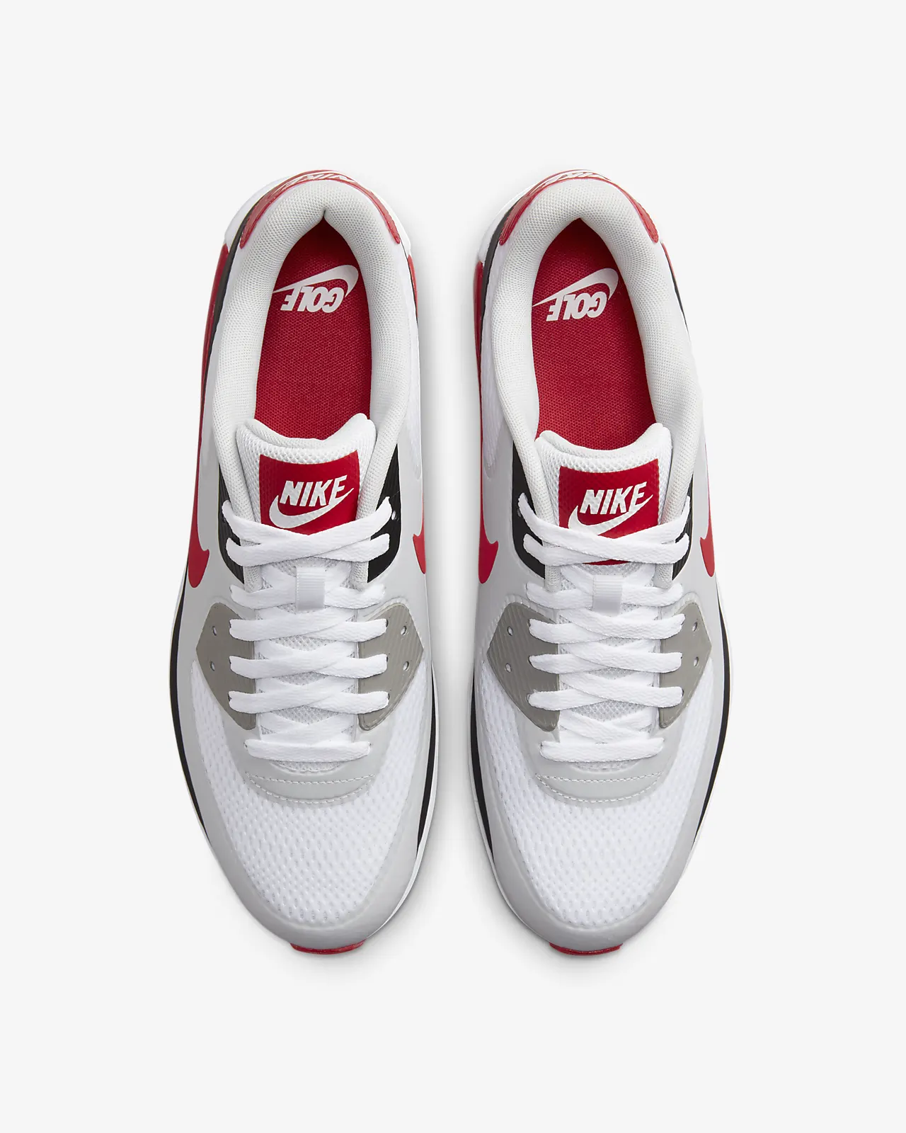Unisex White Red Sneakers
