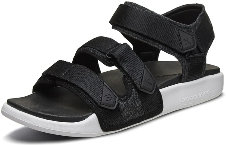 Velcro Outdoor Sports Black White Sandals 666081-BKW