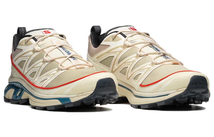 'Beige White Blue' Hiking Shoes