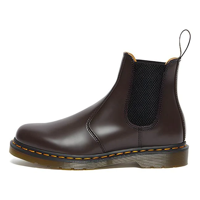 2976 Yellow Stitch Smooth Leather Chelsea Boots 'Burgundy' 27280626