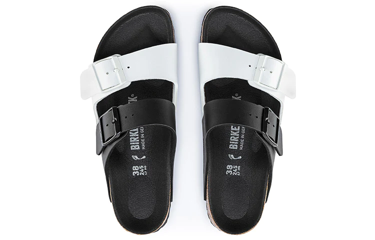 Arizona Series Fashion Black White Colorblock Version Sandals 1019703