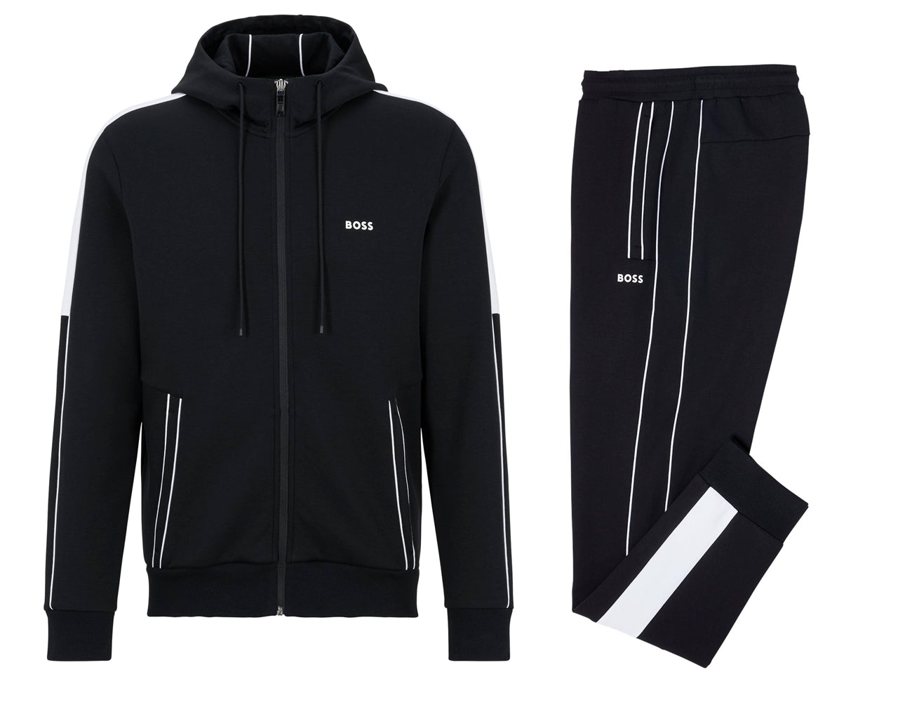 50477193 001 Hooded Tracksuit set Black