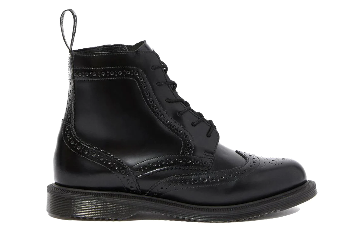 (WMNS) Dr.Martens Delphine Smooth Dress Boots 'Black' 22650001