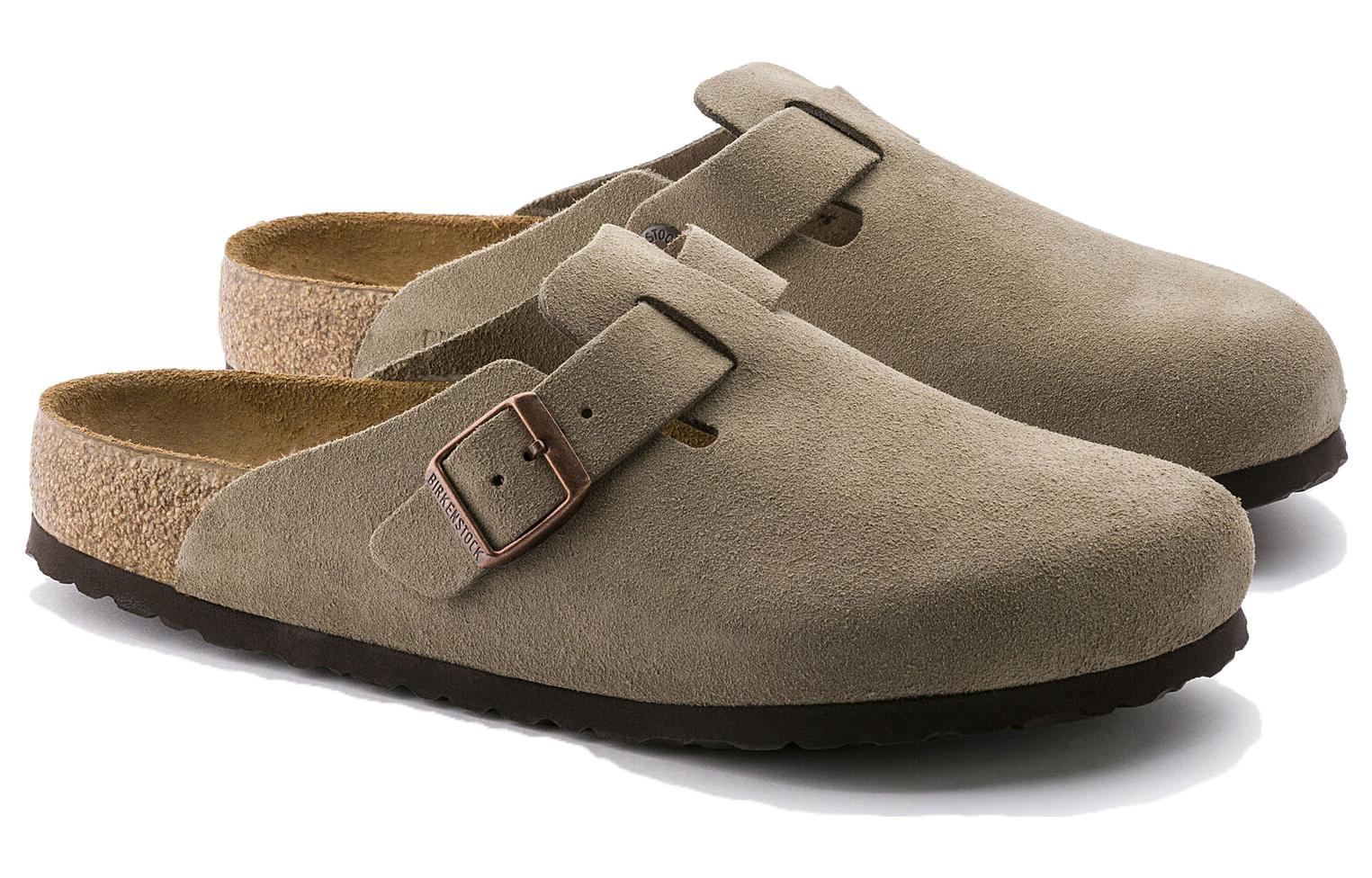 Boston Soft Footbed Suede Regular 'Taupe' 0560771