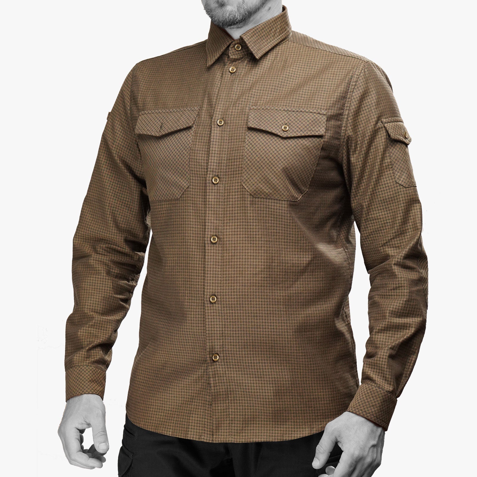 Plaid Shirt UATAC Khaki