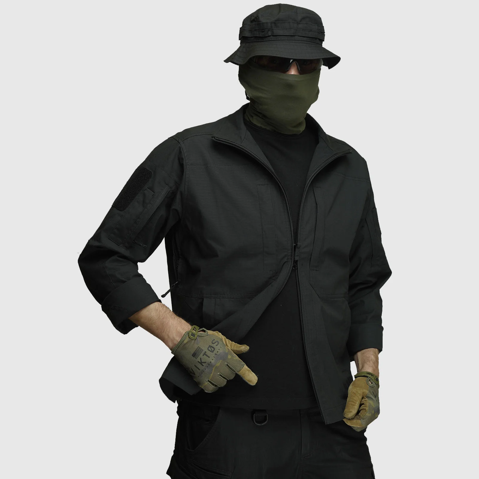 Summer Jacket UATAC Flexible Black (2 patch)