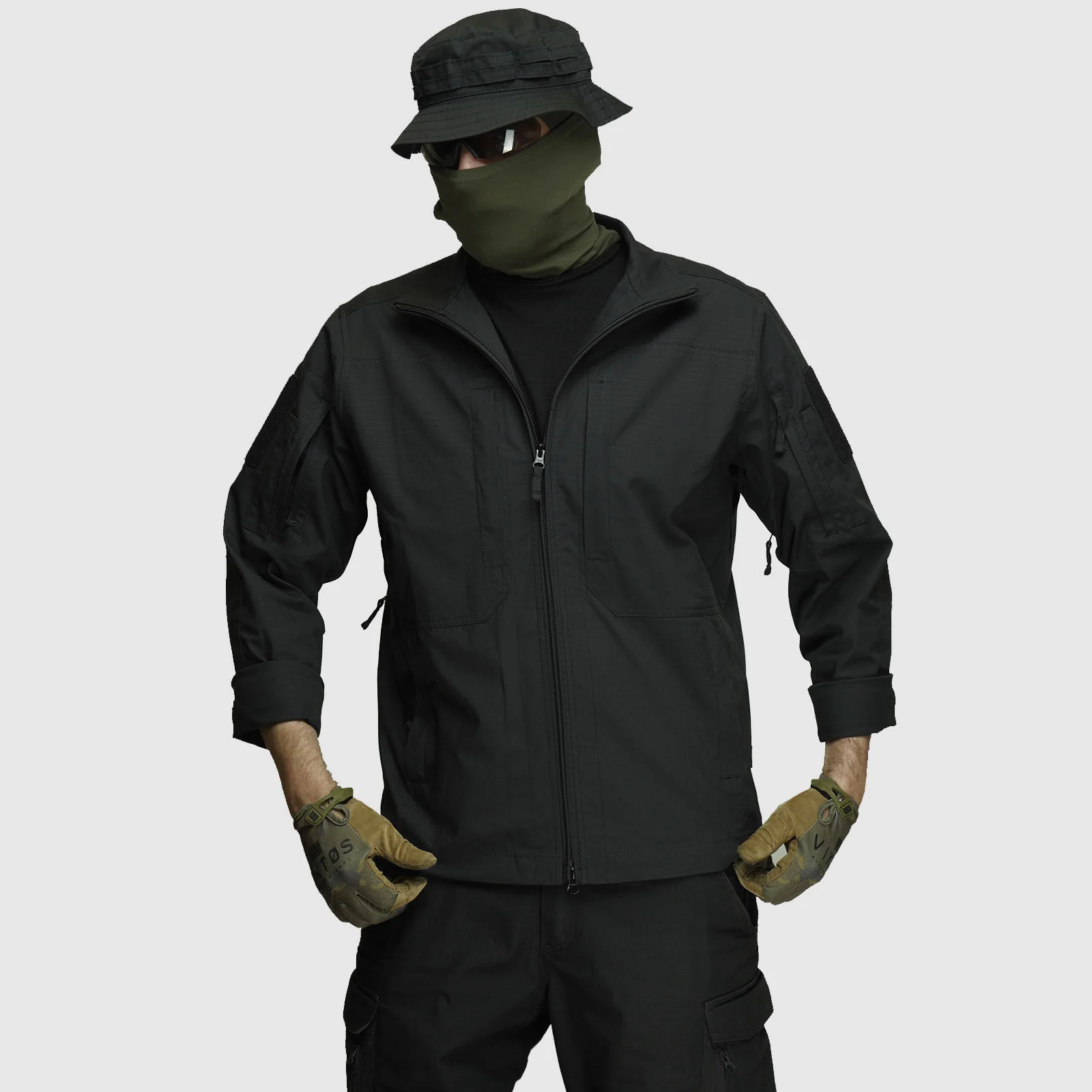 Summer Jacket UATAC Flexible Black (2 patch)