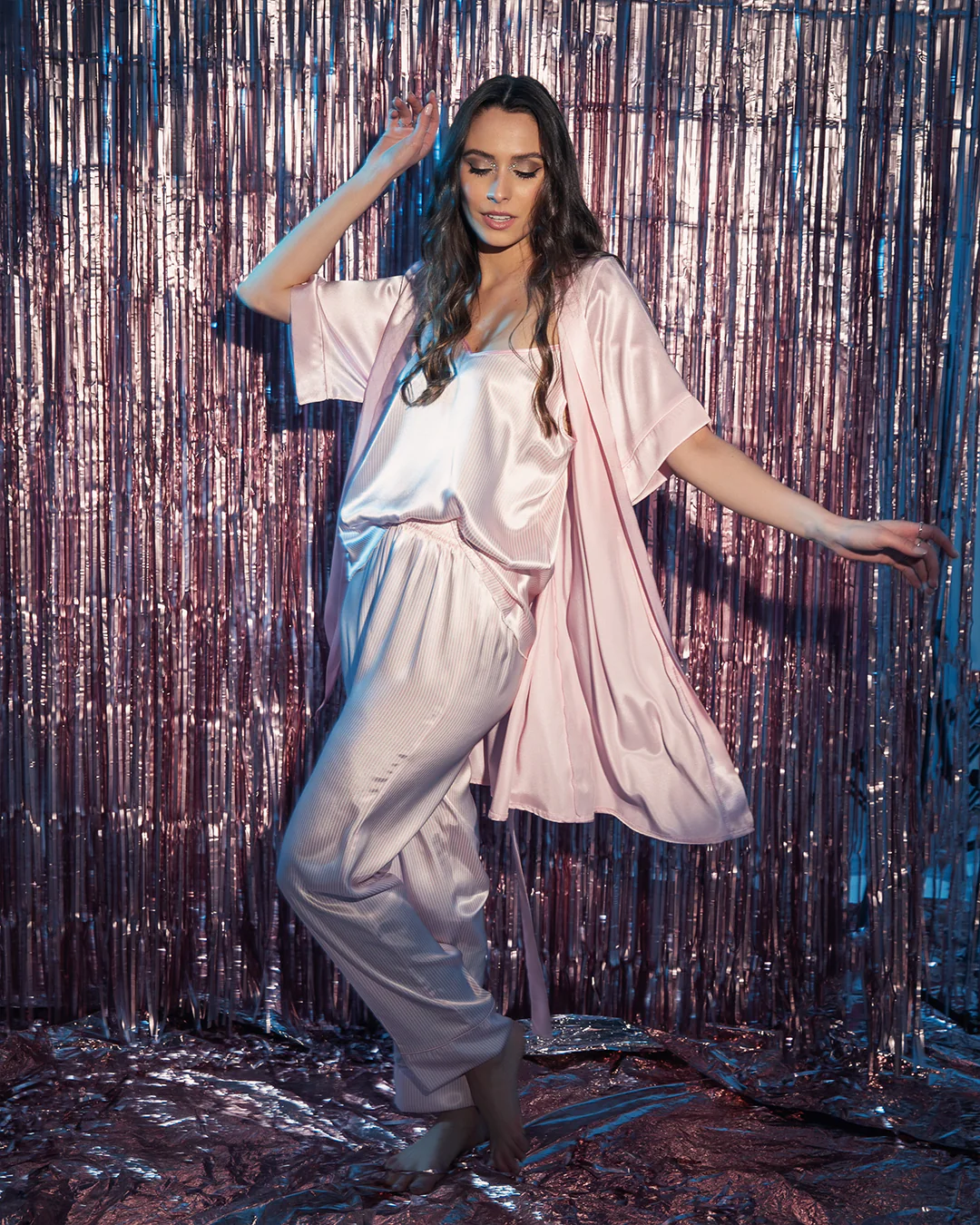 HANBAO-Maxi Jersey Shirt Dress