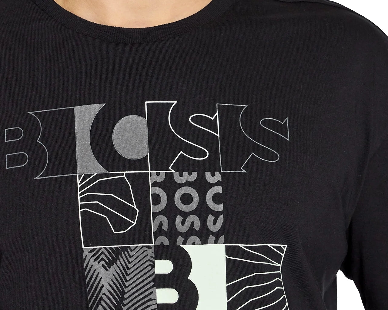 Tirax 1 50466944 Crew Neck T-Shirt Black