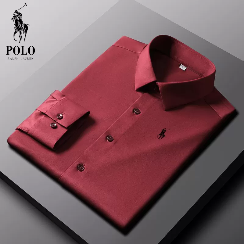 Men's Cotton Basic Denim Long Sleeve Shirt