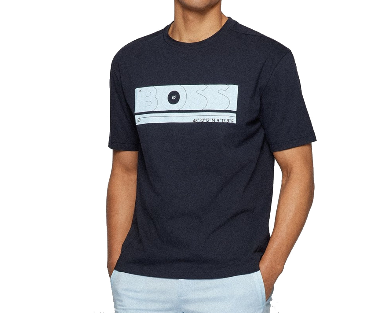 Tee 3 50472561 402 Crew Neck Shirt Blue