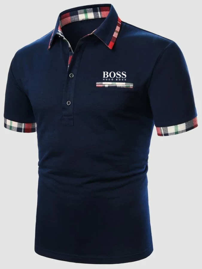 Men's Fashion Casual Short Sleeve POLO Shirt
