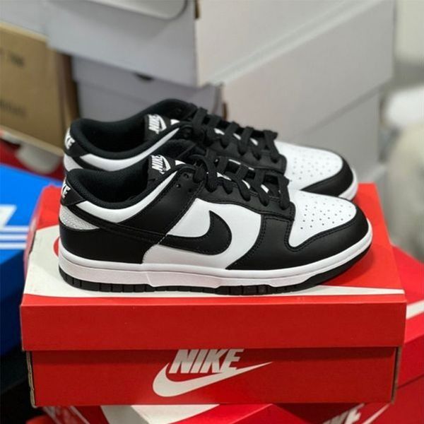 Low Panda Sneakers in Black and White