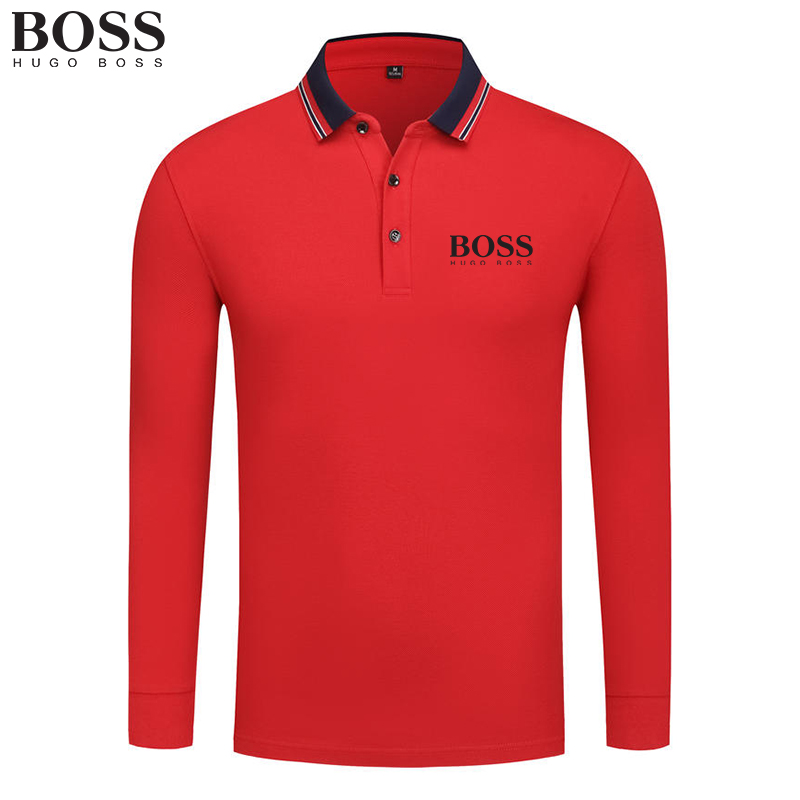 Men Long Sleeve T-Shirt POLO Shirt for Spring Autumn