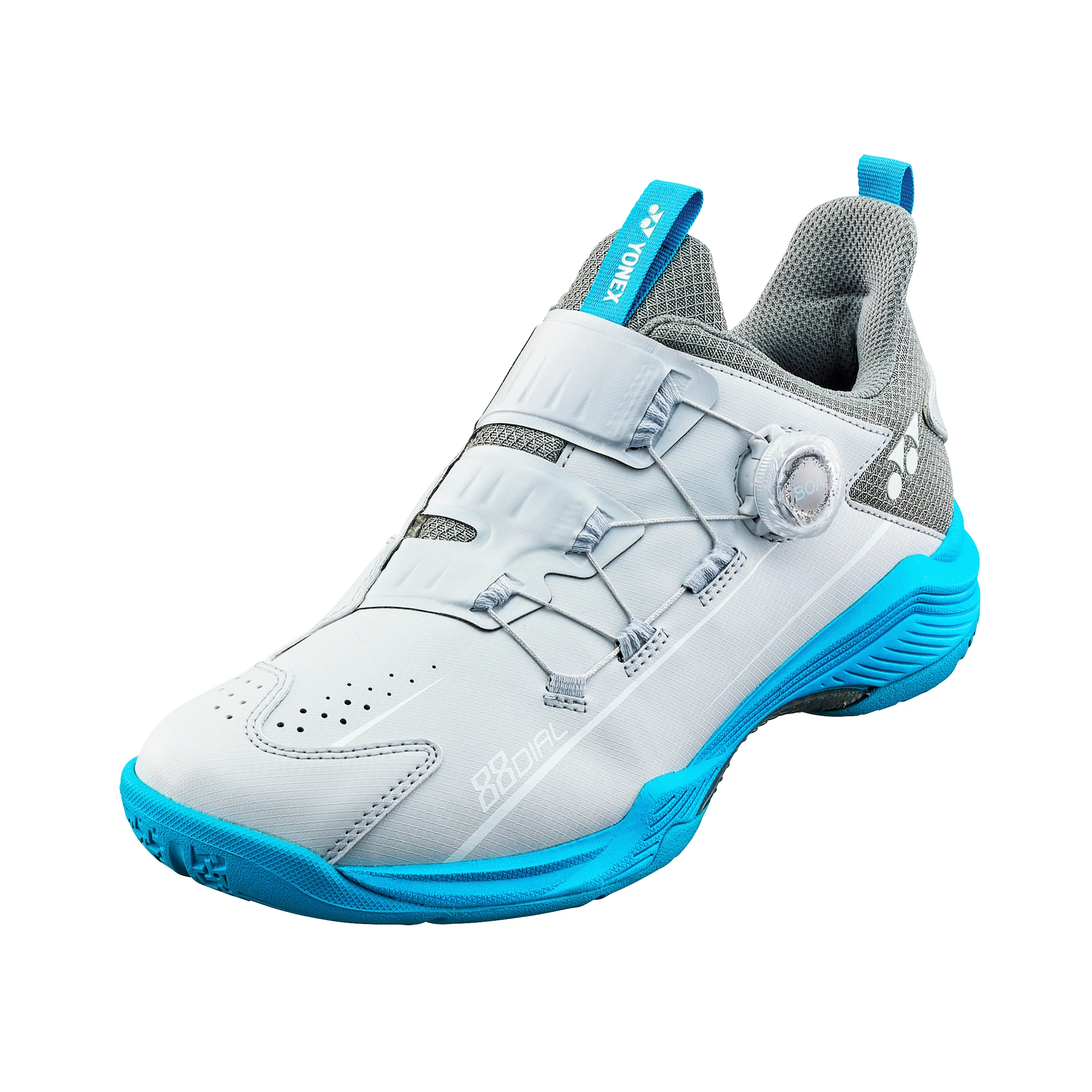 Outlet Power Cushion 88 Dial 2 UNISEX (Turquoise/Grey) Badminton Shoes [CLEARANCE]