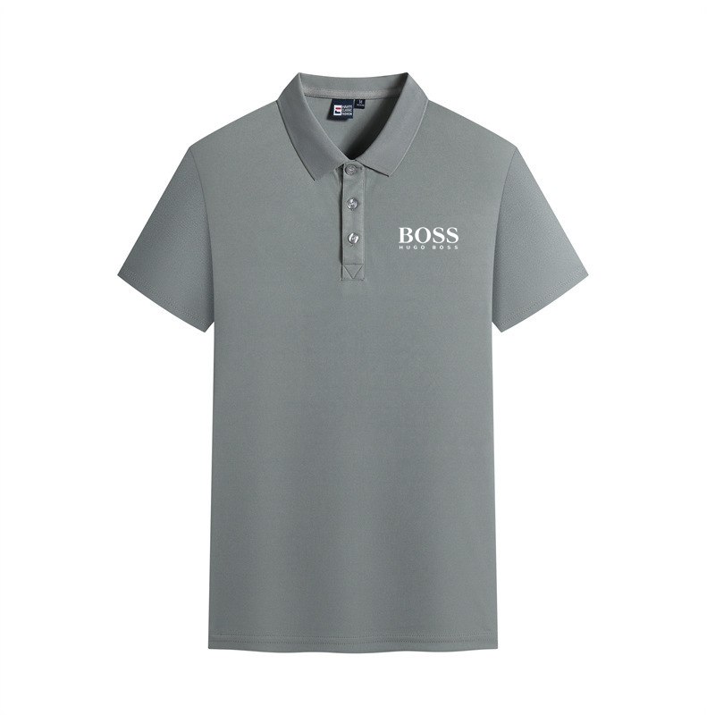 Summer casual healthy breathable short-sleeved polo shirt