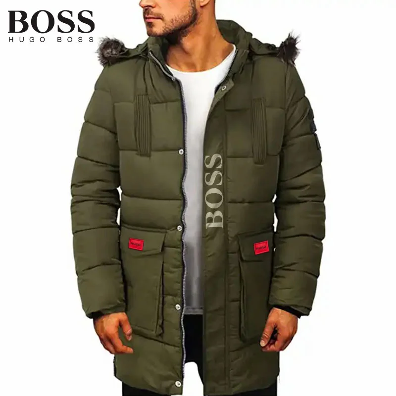 Men's winter warm and airy parka