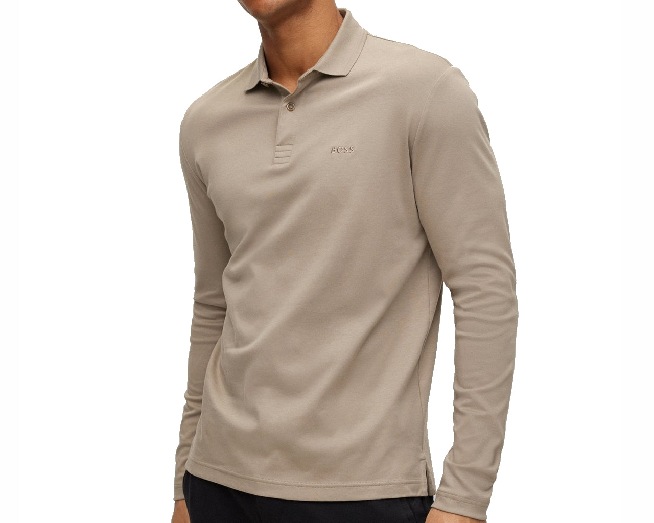 Pirol 50476433 Long Sleeved Polo Shirt Beige
