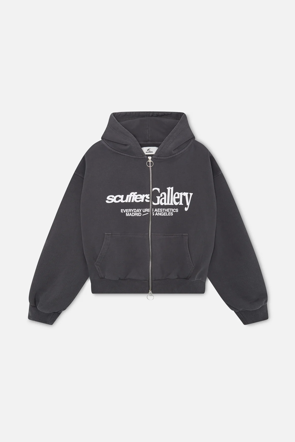 Gallery Black Zipped Hoodie