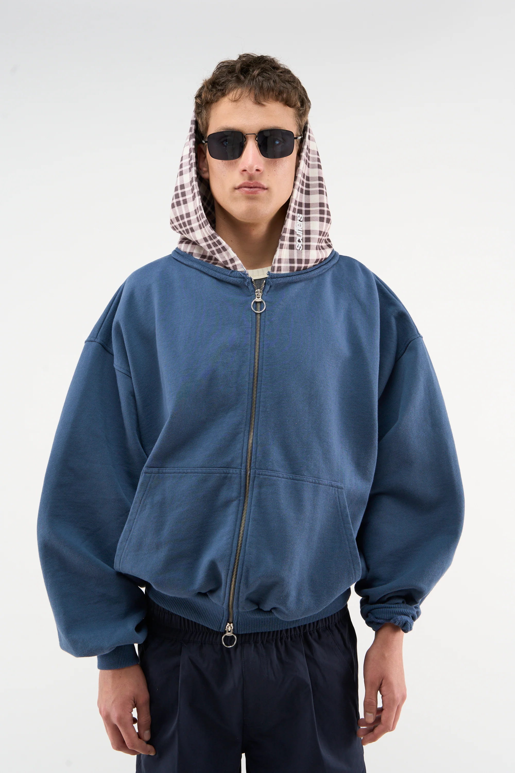 New Mask Navy Blue Zipper