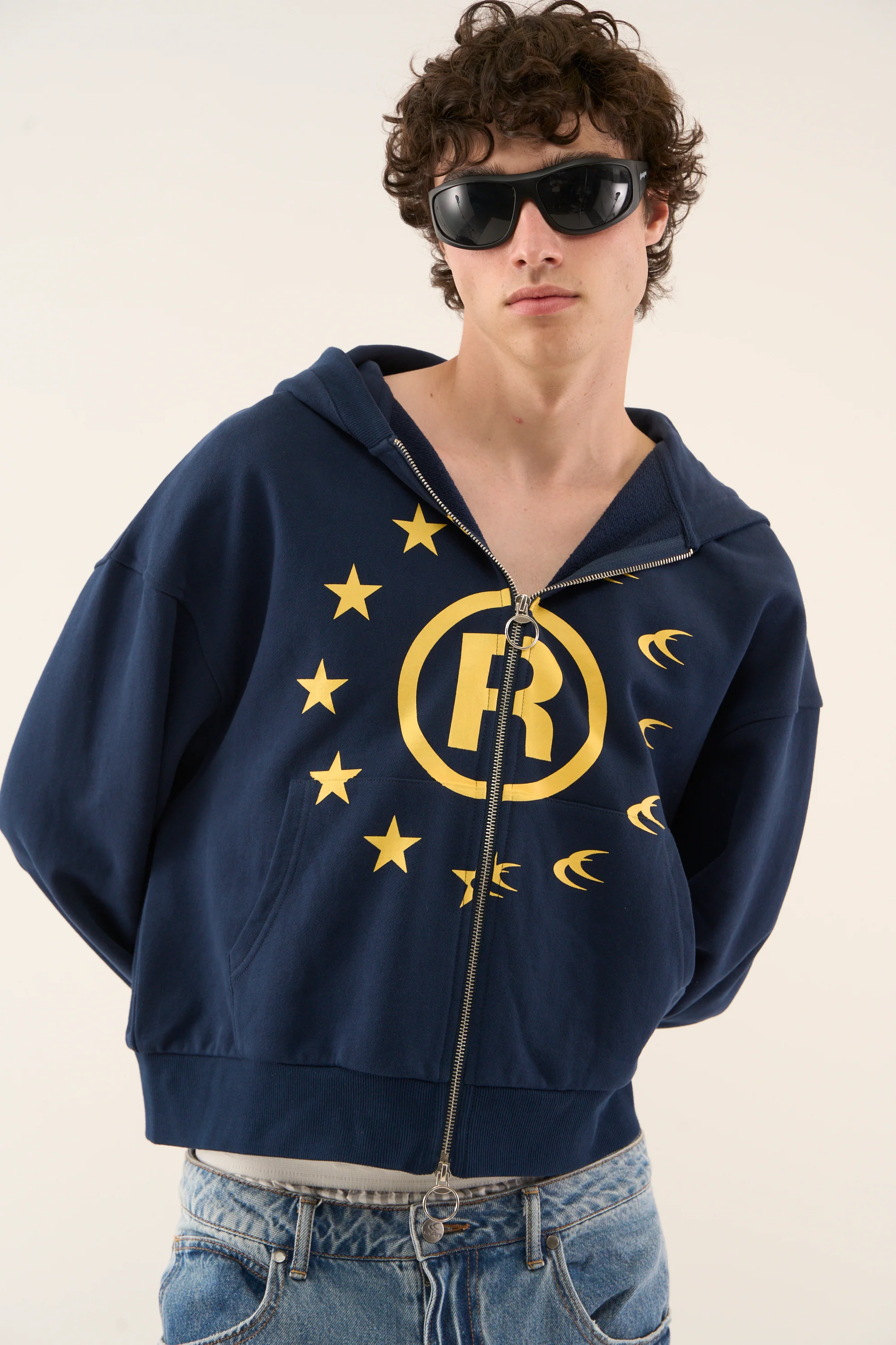 Confused Navy Zipper